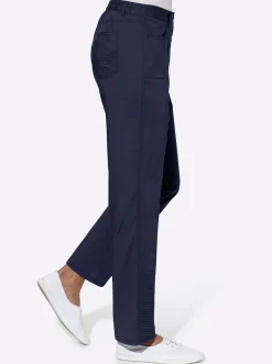 Hosen| Stretch-Hose mit rückwärtigem Dehnbund nachtblau