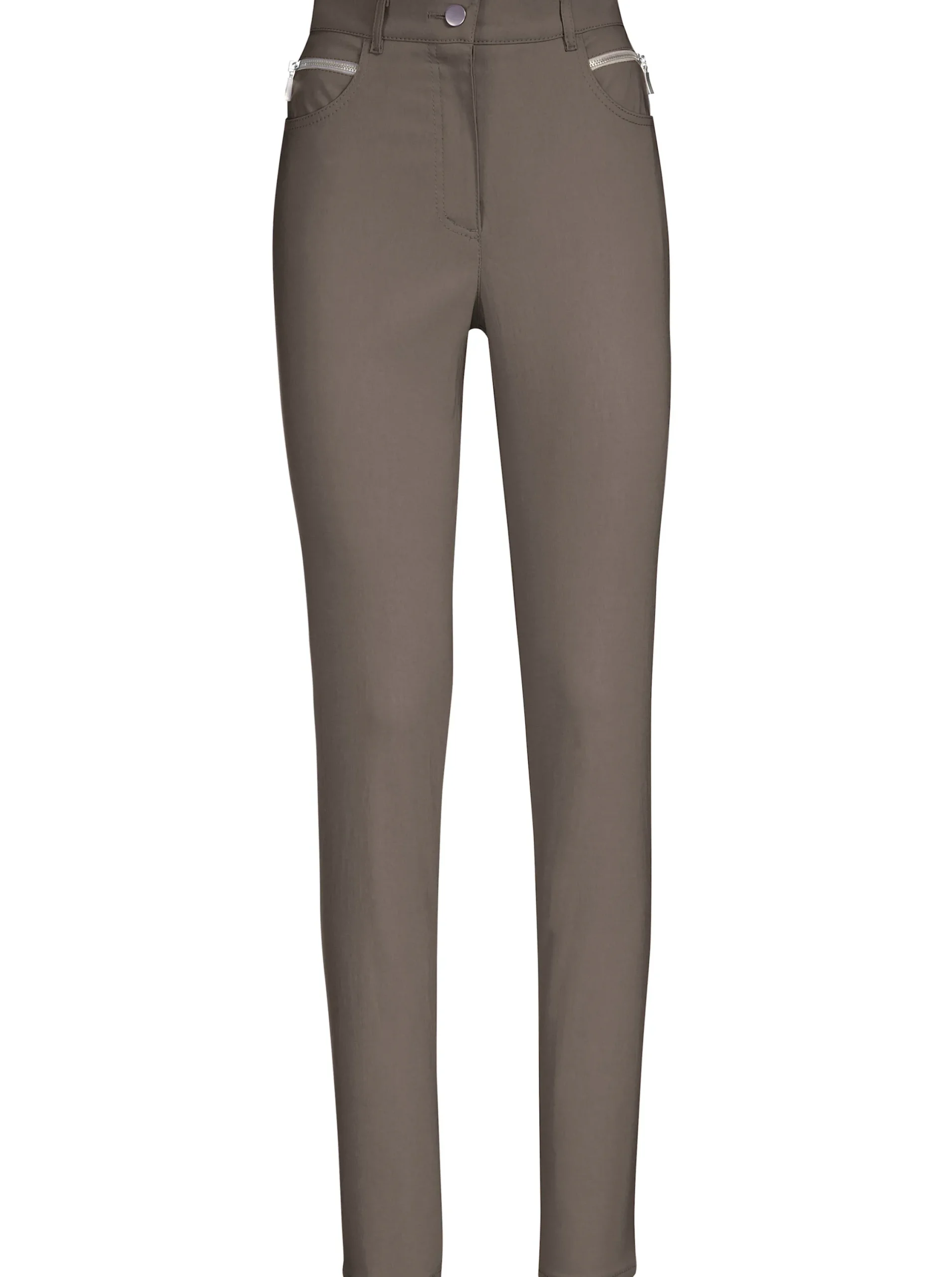 Hosen|Stehmann Comfort line Stretch-Hose mit Zier-Taschen vorne taupe