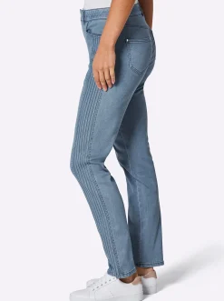 Jeans|CREATION L PREMIUM Stretch-Jeans blue-bleached