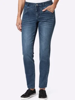 Jeans| Stretch-Jeans blue-stone-washed
