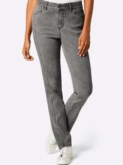 Jeans|CREATION L PREMIUM Stretch-Jeans lightgrey-denim