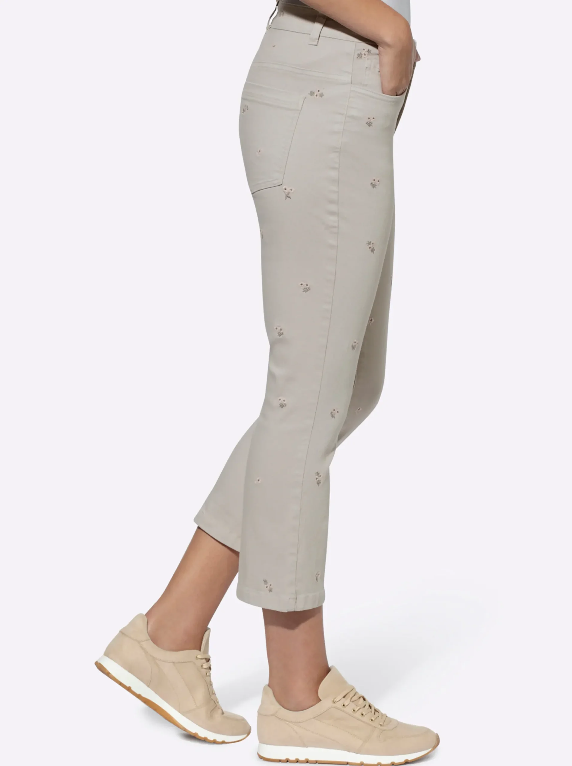 Jeans|heine Stretch-Jeans hellgrau
