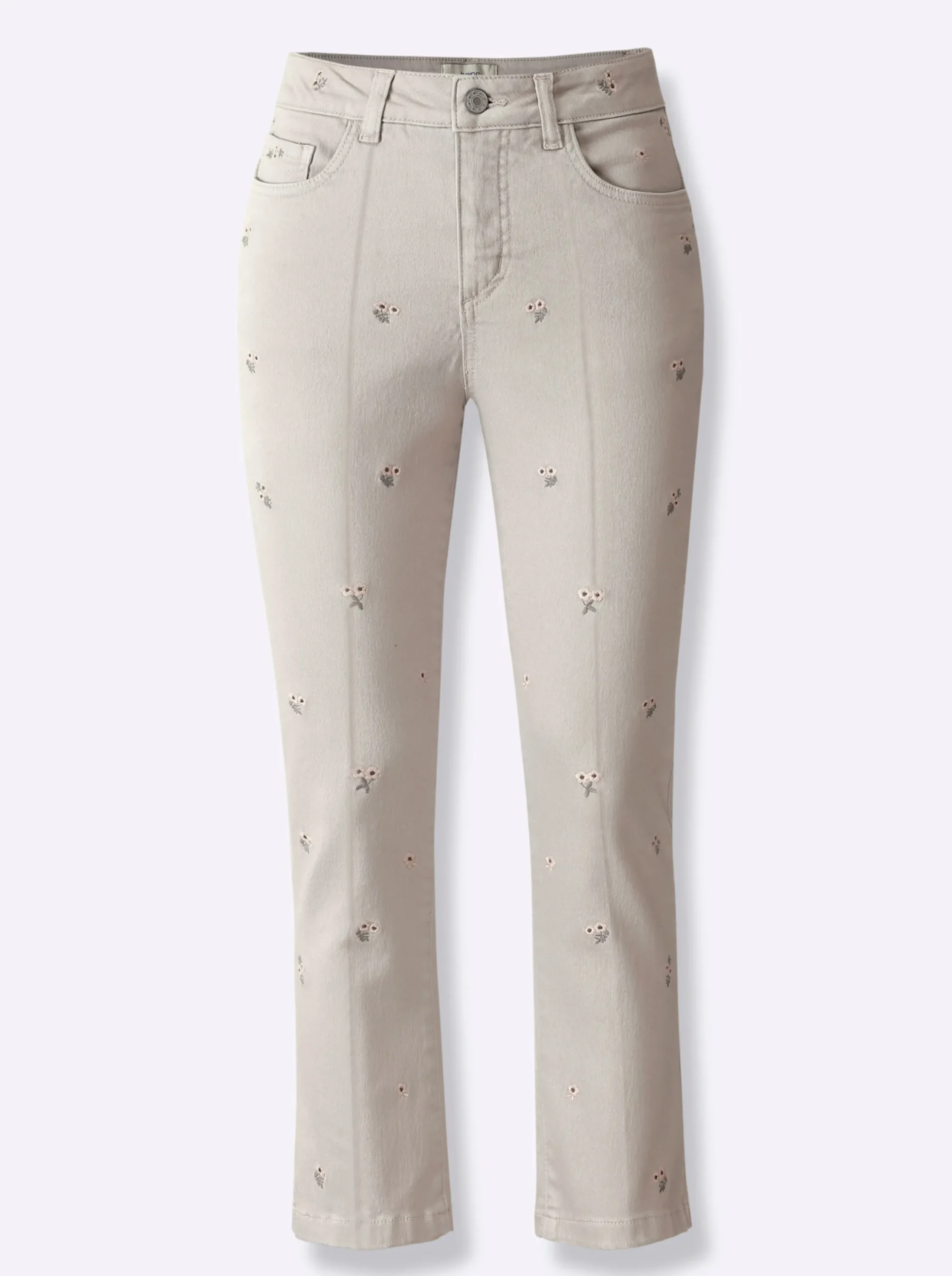Jeans|heine Stretch-Jeans hellgrau