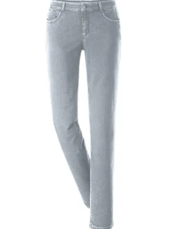 Jeans|Ascari Stretch-Jeans in Röhren-Form grau