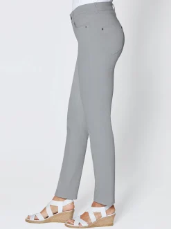 Jeans|Ascari Stretch-Jeans in Röhren-Form grau