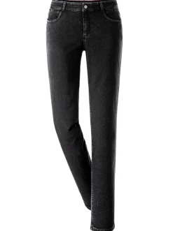 Jeans|Ascari Stretch-Jeans in Röhren-Form schwarz