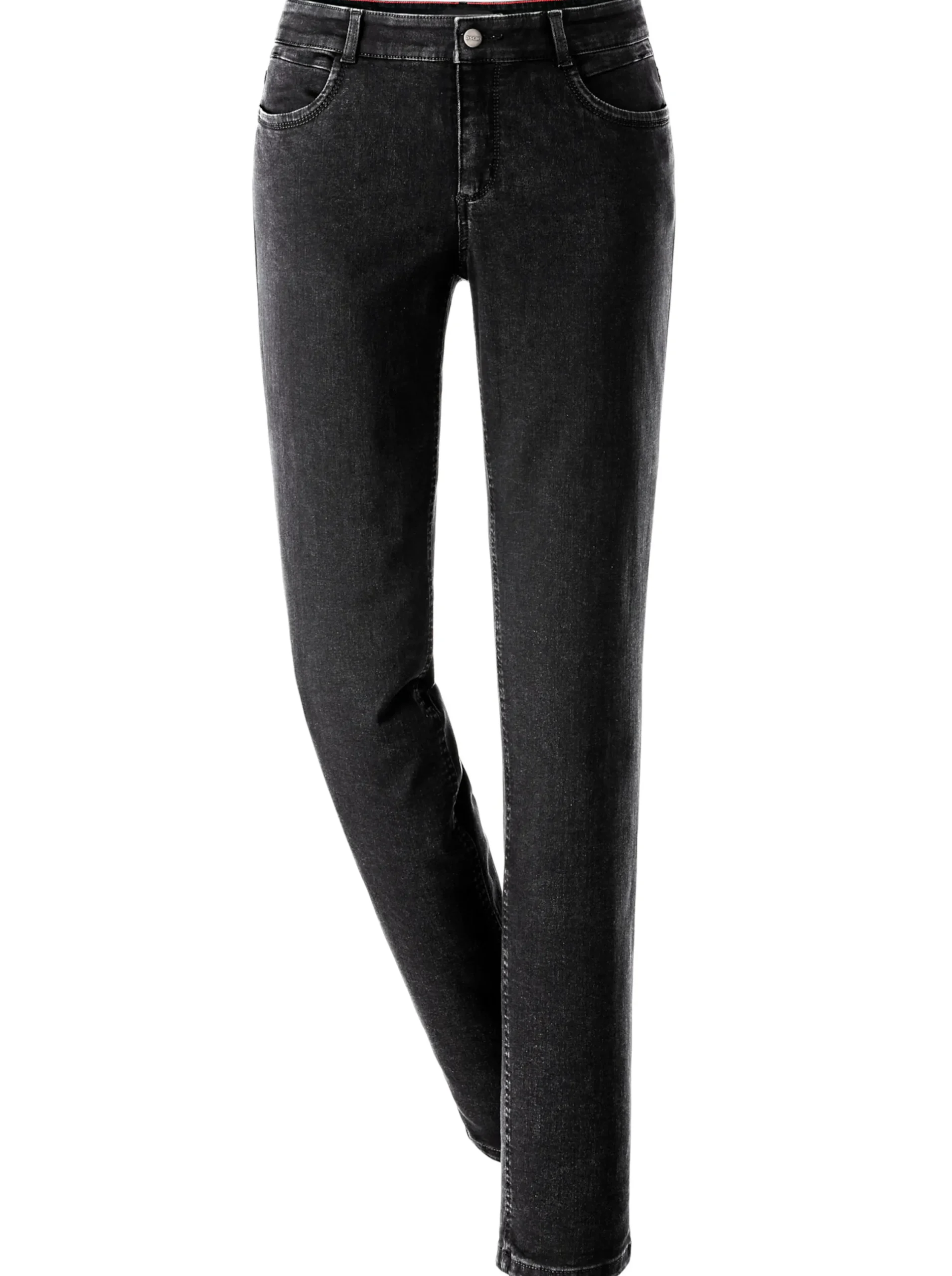 Jeans|Ascari Stretch-Jeans in Röhren-Form schwarz