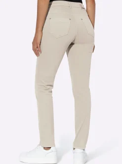 Jeans|Ascari Stretch-Jeans in Röhren-Form sand