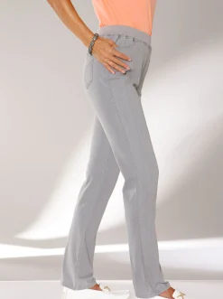 Jeans| Stretch-Jeans mit Rundum-Dehnbund grey-denim