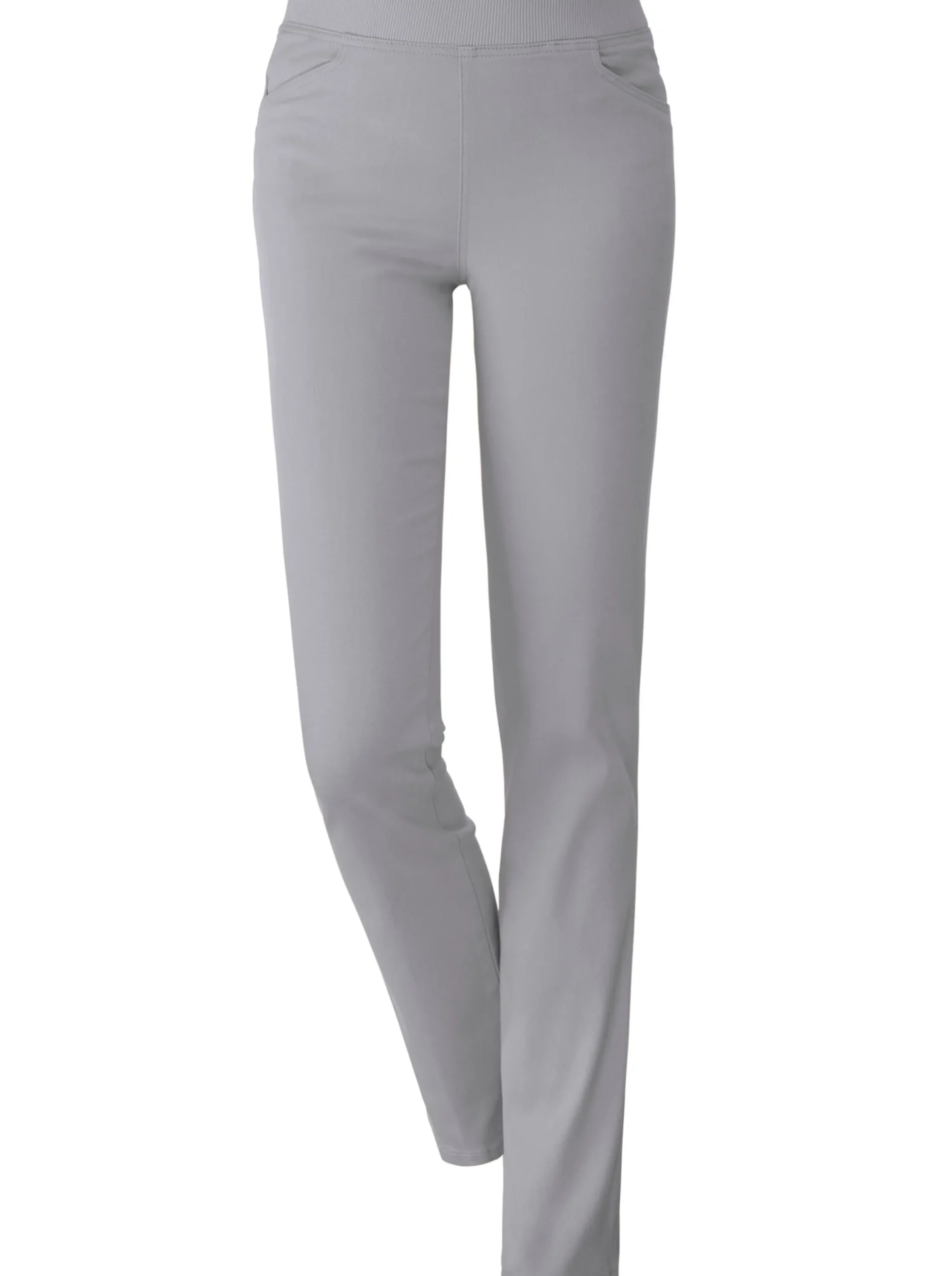 Jeans| Stretch-Jeans mit Rundum-Dehnbund grey-denim