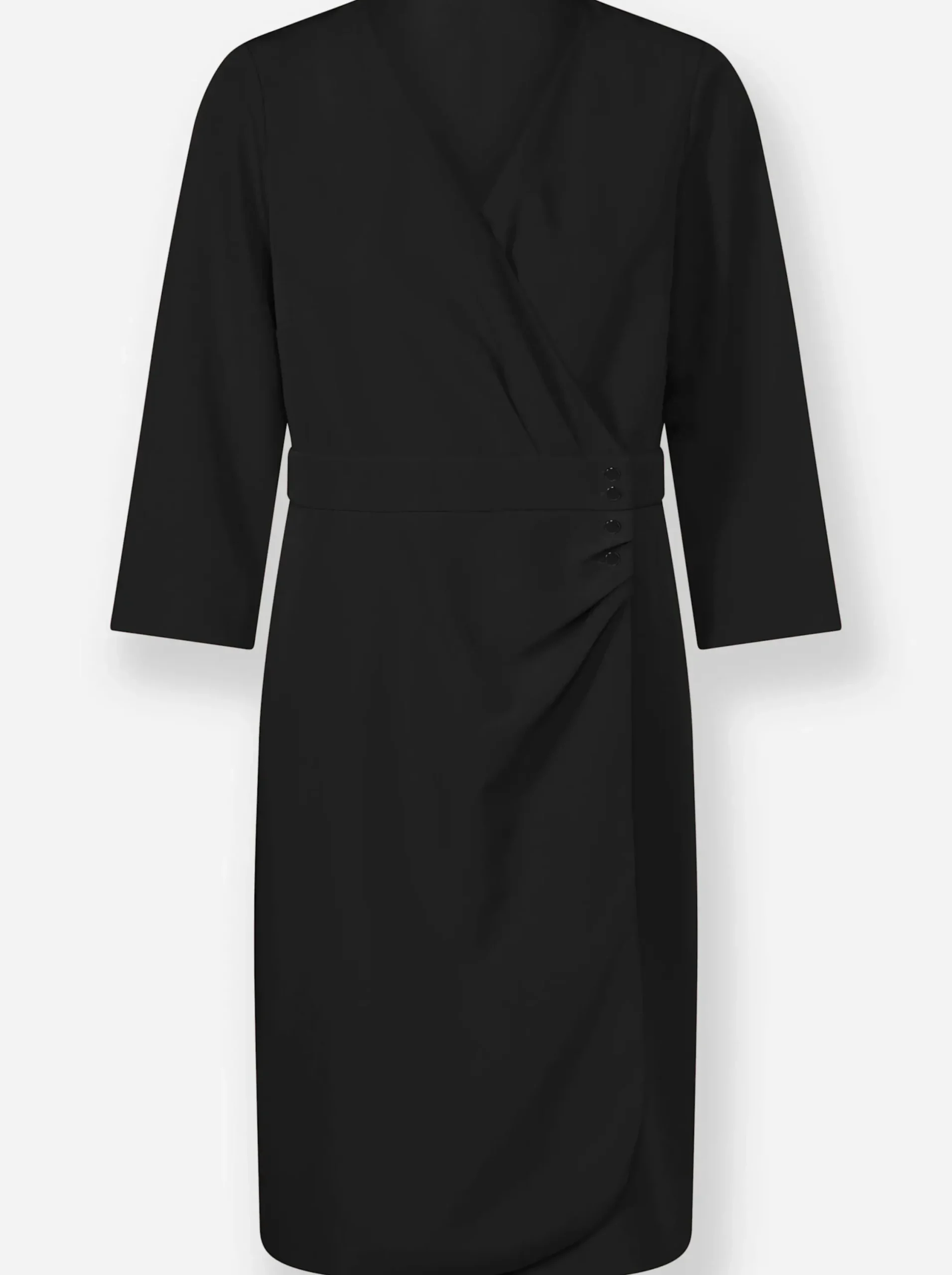 Abendkleider|heine Stretchkleid in Wickel-Optik schwarz