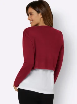 Jacken| Strickbolero kirsche