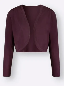 Jacken| Strickbolero burgund
