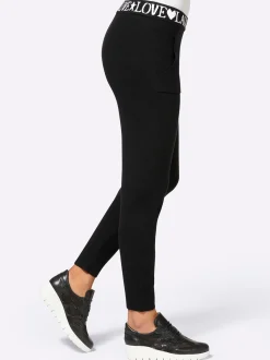 Hosen|heine Strickhose schwarz