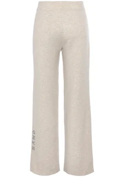 Strandmode|Elbsand Strickhose hellgrau