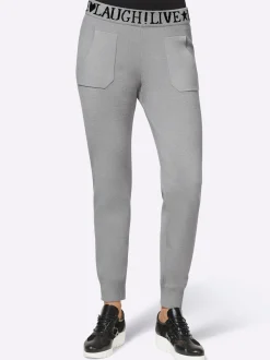 Homewear|Homewear|heine Strickhose steingrau-meliert