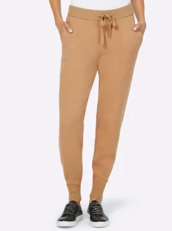Hosen|heine Strickhose camel