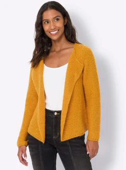 Strickjacken|heine Strickjacke ocker