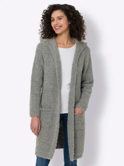Strickjacken|heine Strickjacke steingrau-meliert