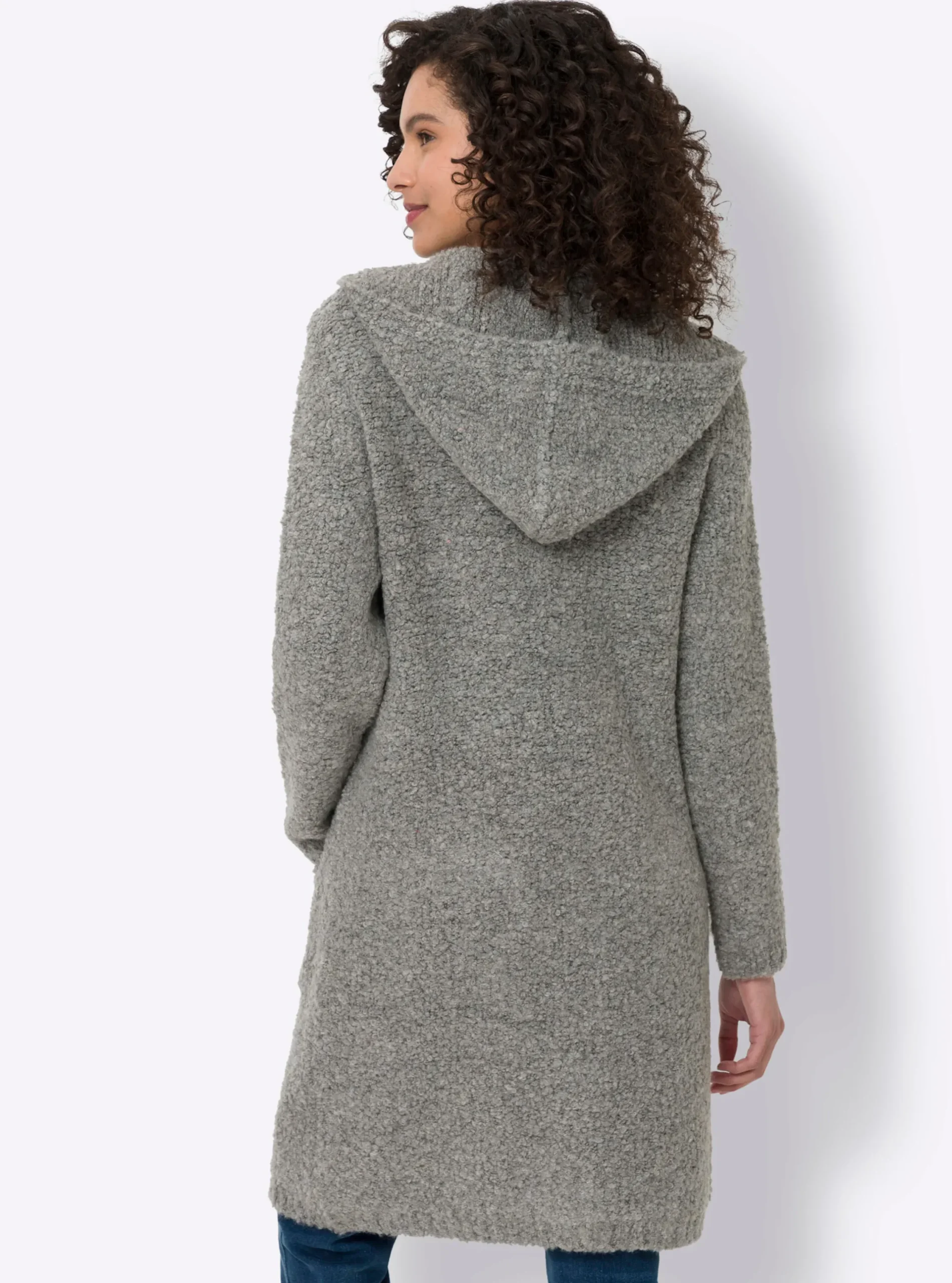 Strickjacken|heine Strickjacke steingrau-meliert