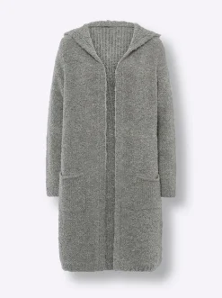 Strickjacken|heine Strickjacke steingrau-meliert