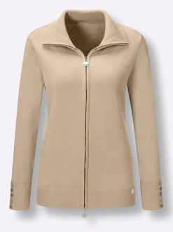 Strickjacken|CREATION L PREMIUM Strickjacke beige