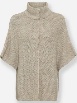 Strickjacken|heine Strickjacke champagner-beige-meliert