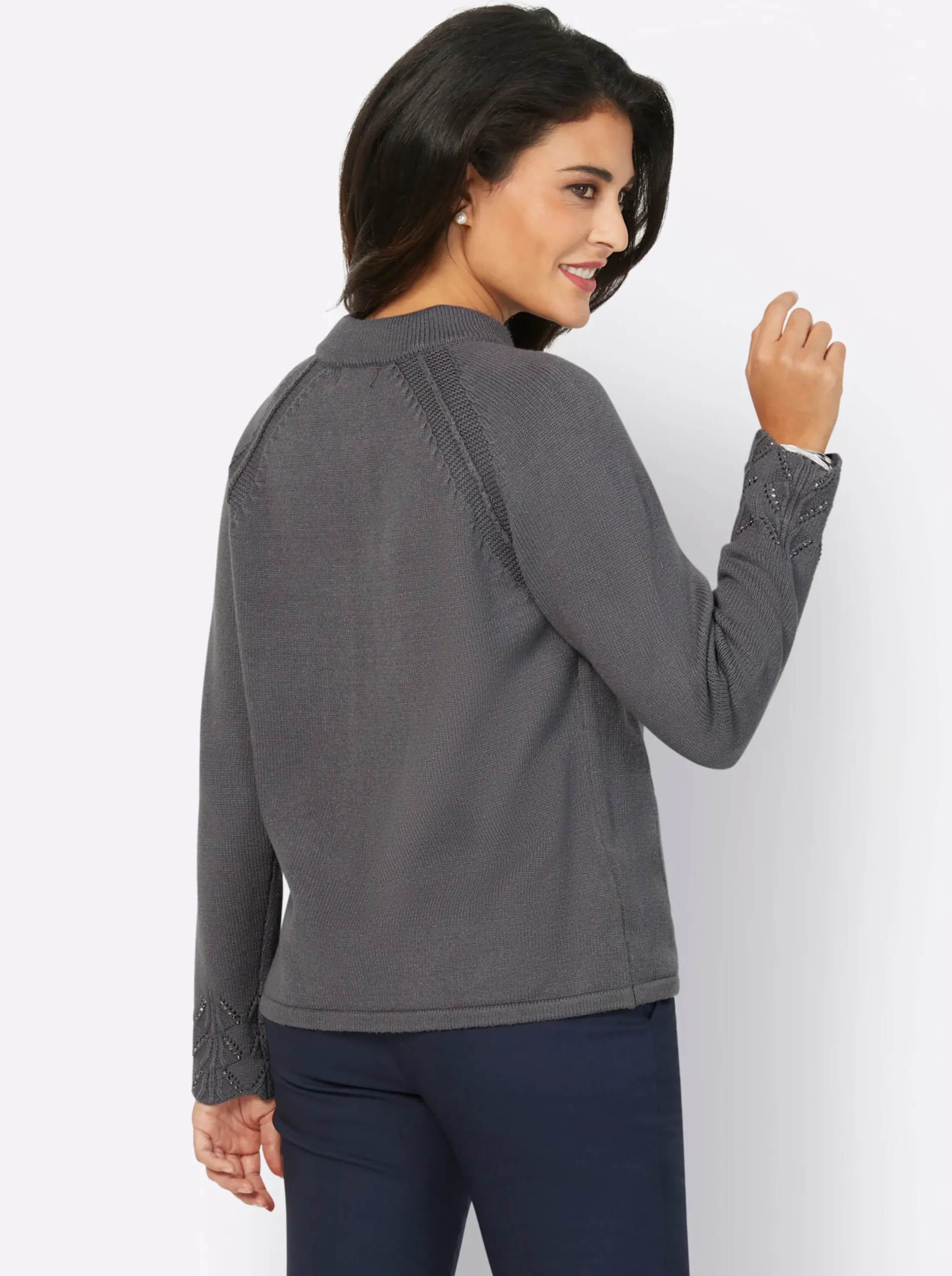 Strickjacken| Strickjacke anthrazit