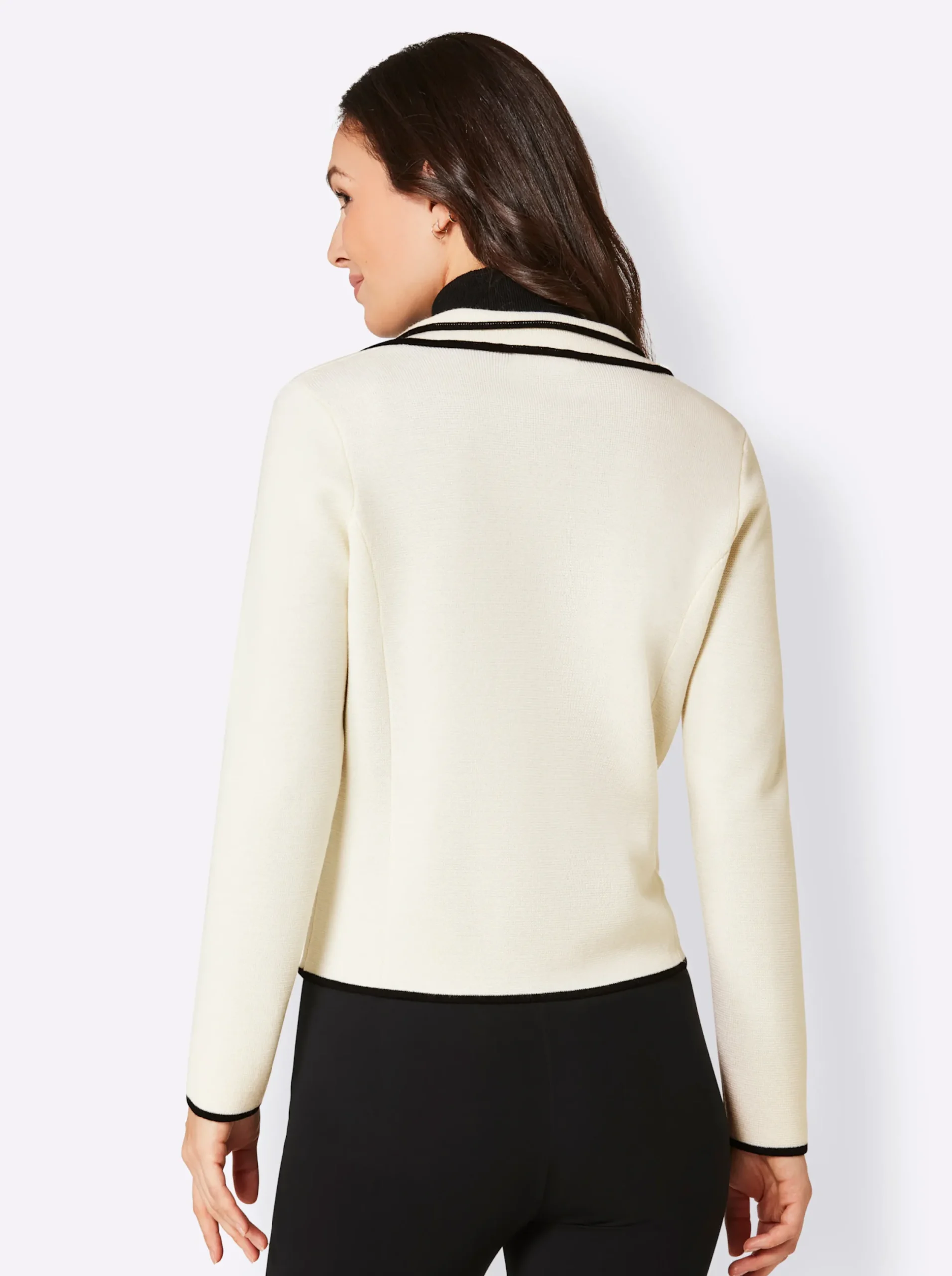 Blazer|Strickjacken|CREATION L PREMIUM Strickjacke ecru