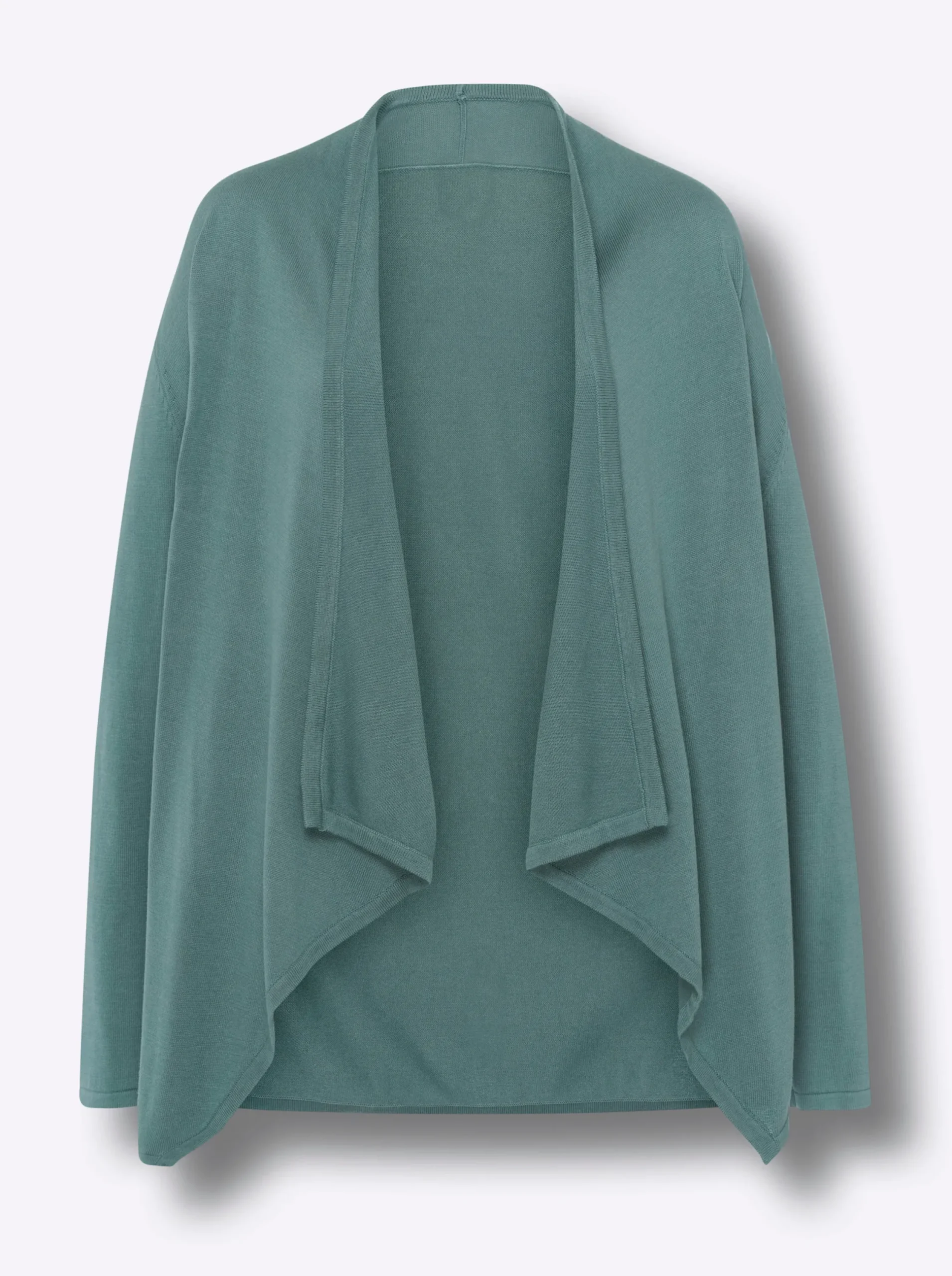 Strickjacken|heine Strickjacke mit Schalkragen jade