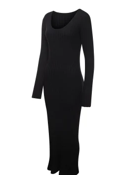 Kleider| Strickkleid schwarz