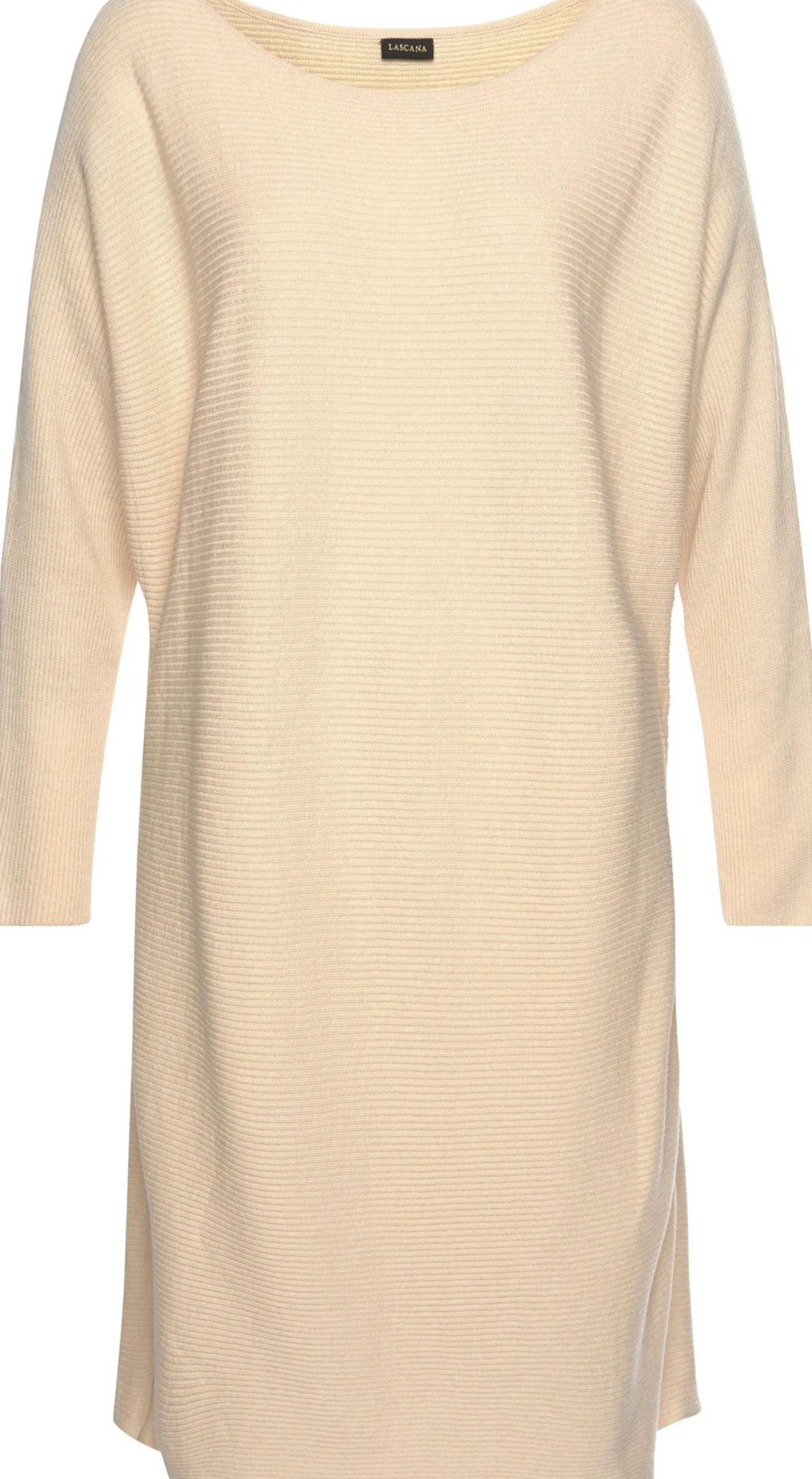Kleider|LASCANA Strickkleid creme
