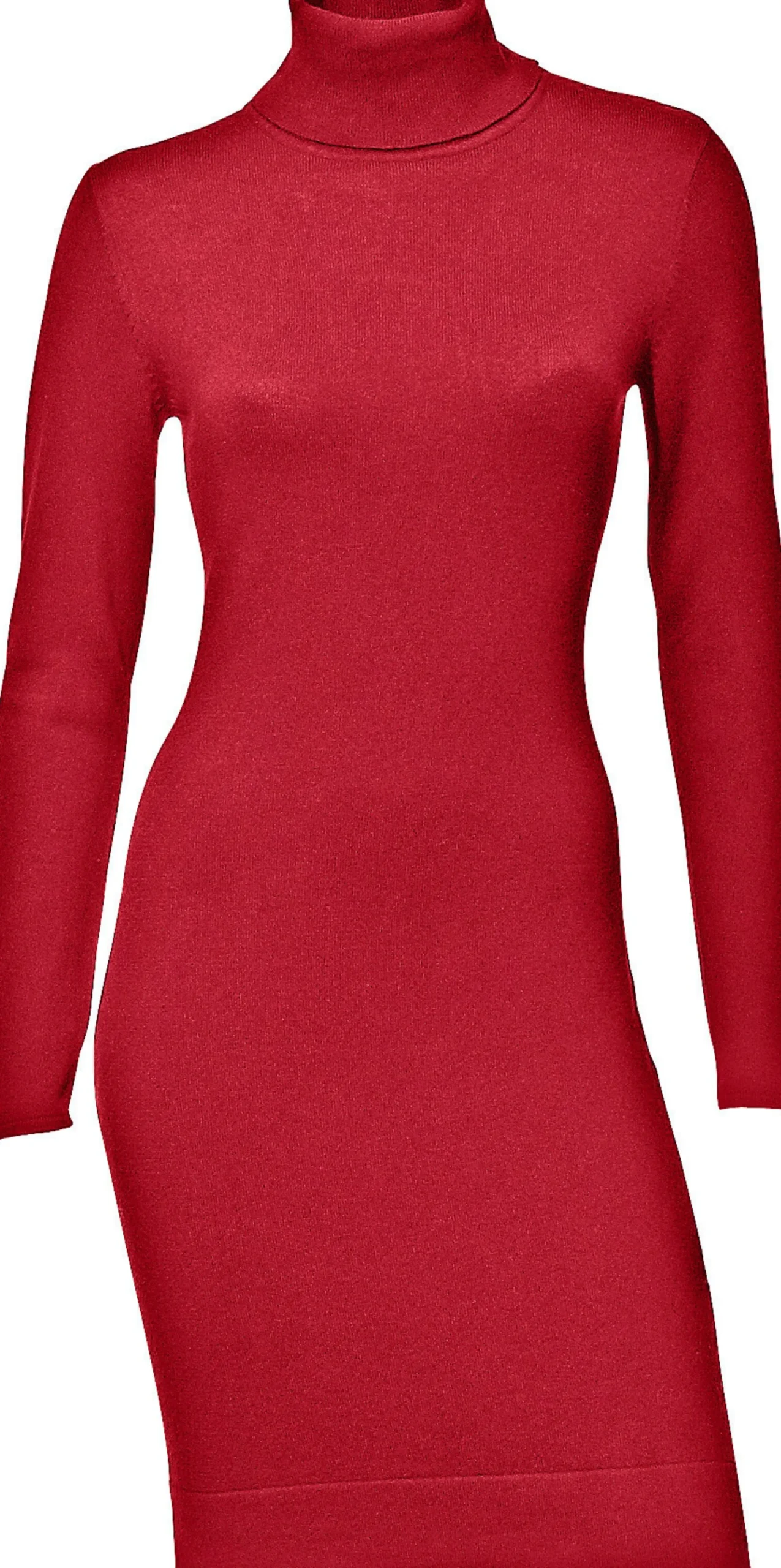 Kleider|heine Strickkleid rot