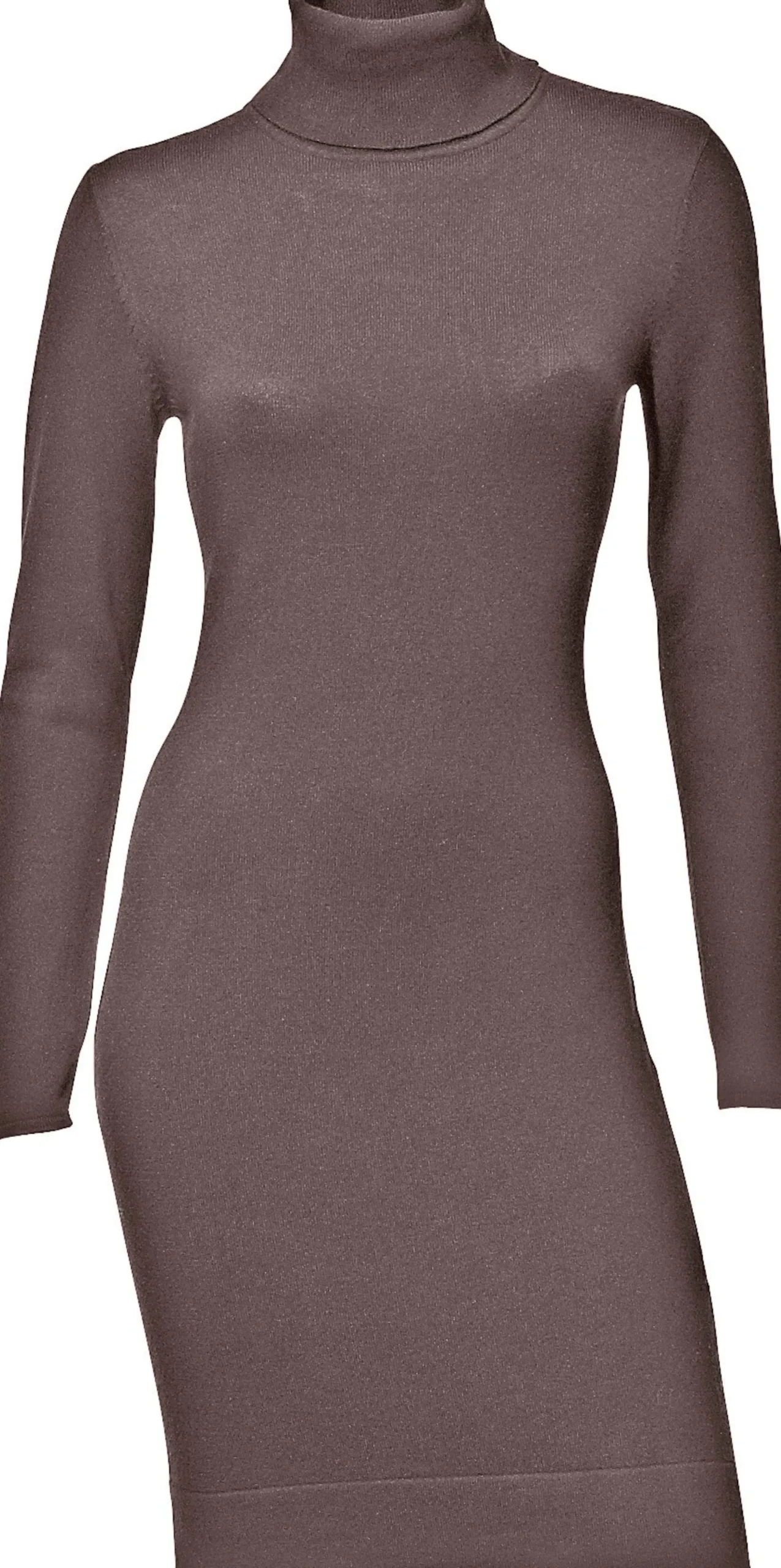 Kleider|heine Strickkleid taupe