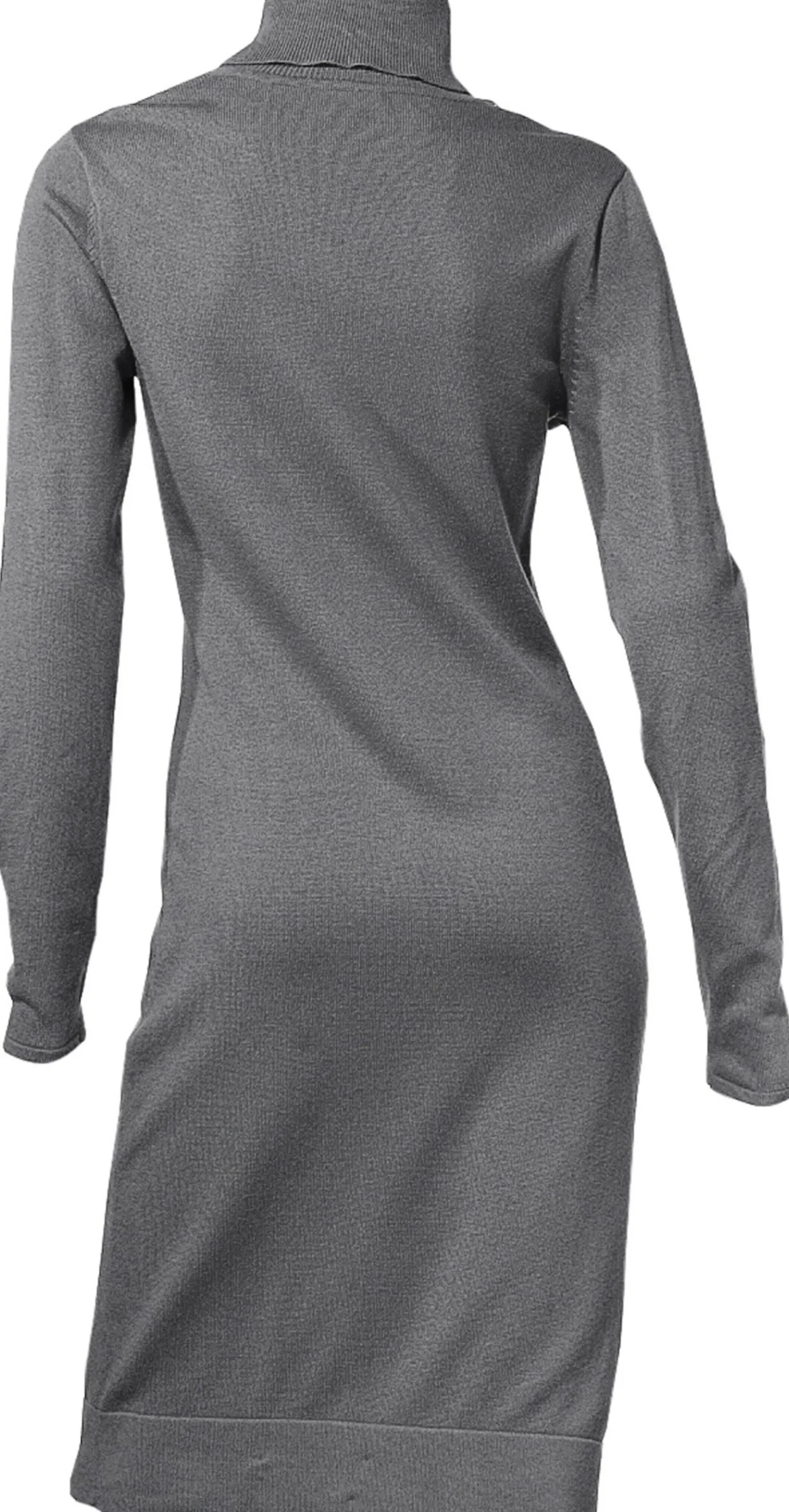 Kleider|heine Strickkleid grau-melange