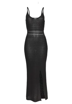 Kleider|Vivance Strickkleid schwarz