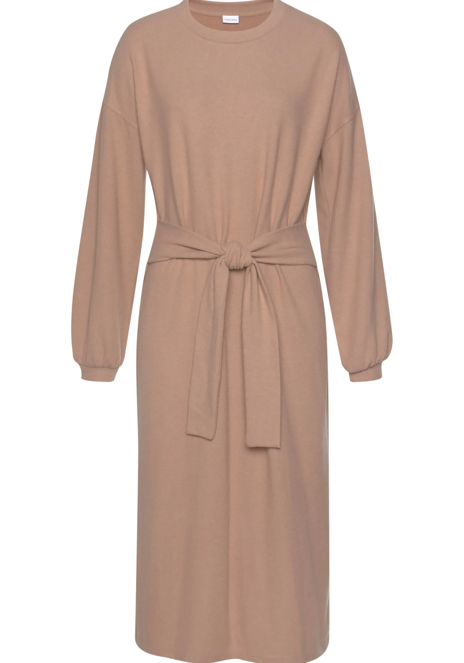 Kleider|LASCANA Strickkleid taupe