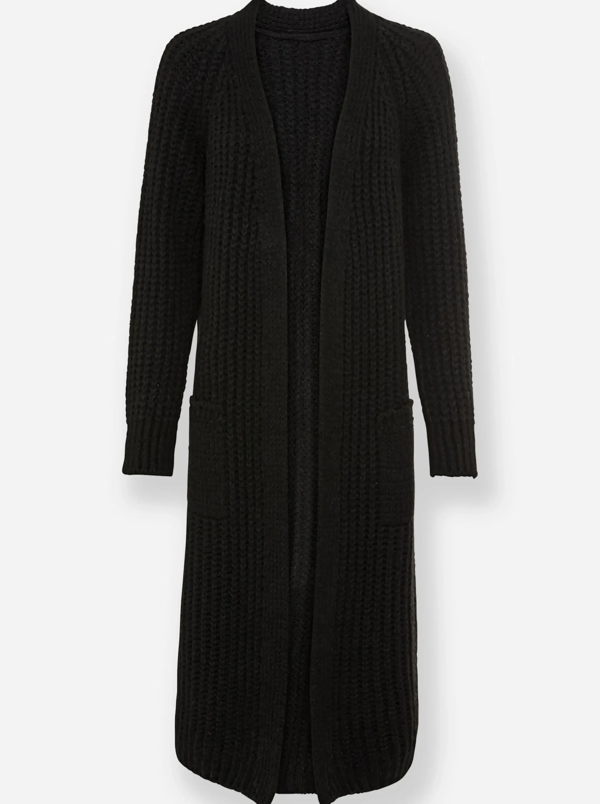 Strickjacken|heine Strickmantel schwarz