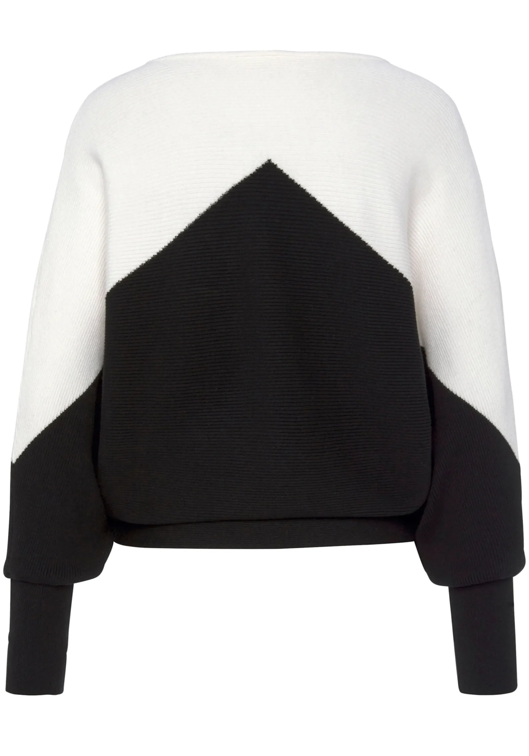 Strandmode|Pullover|LASCANA Strickpullover weiß-schwarz