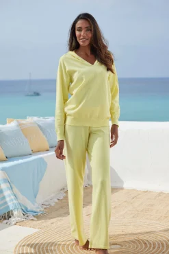 Strandmode|LASCANA Strickpullover gelb