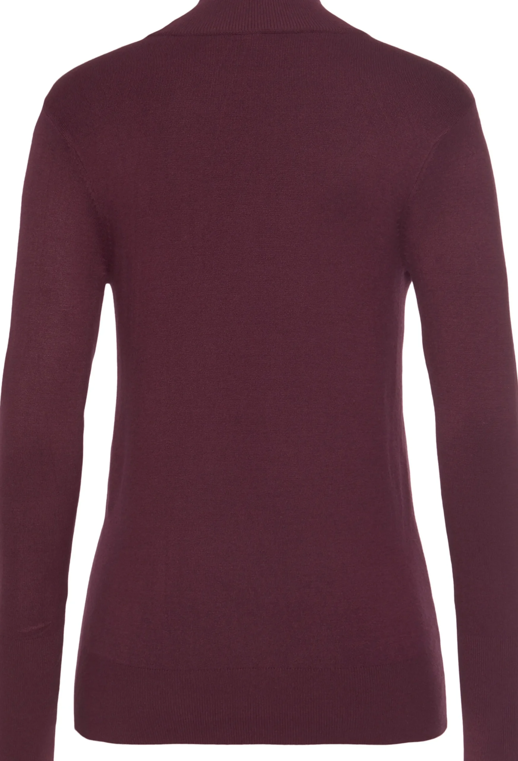 Strandmode|LASCANA Strickpullover brombeer/burgunder
