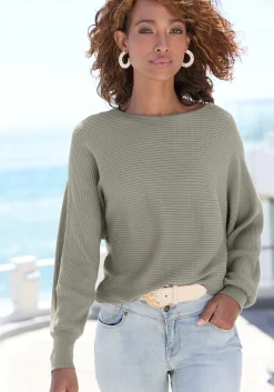 Pullover|Vivance Strickpullover khaki