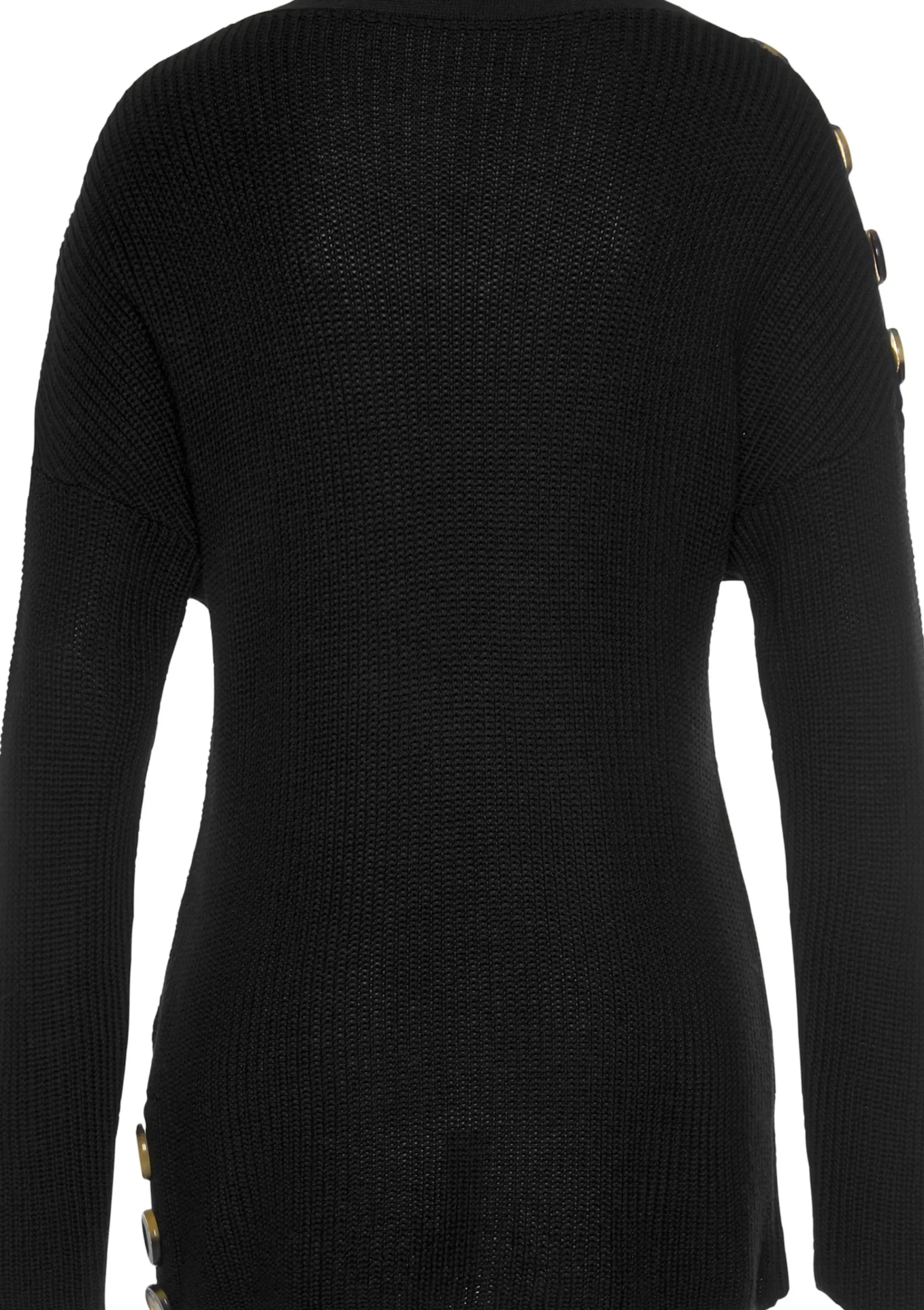 Pullover|LASCANA Strickpullover schwarz