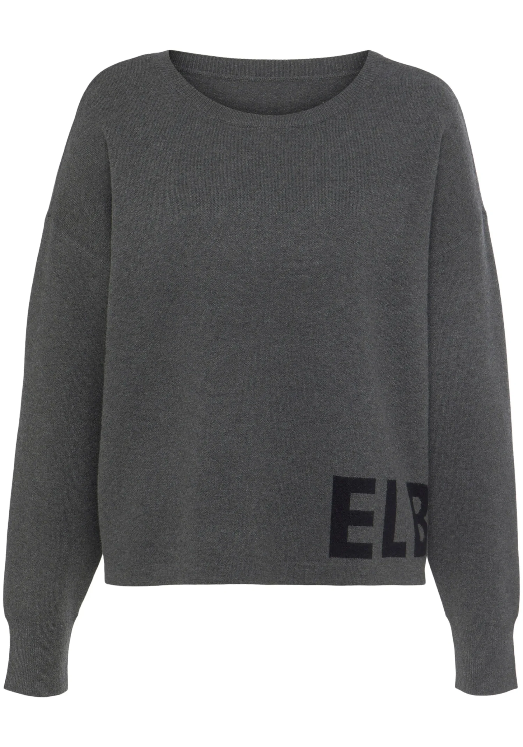 Strandmode|Pullover|Elbsand Strickpullover anthrazit