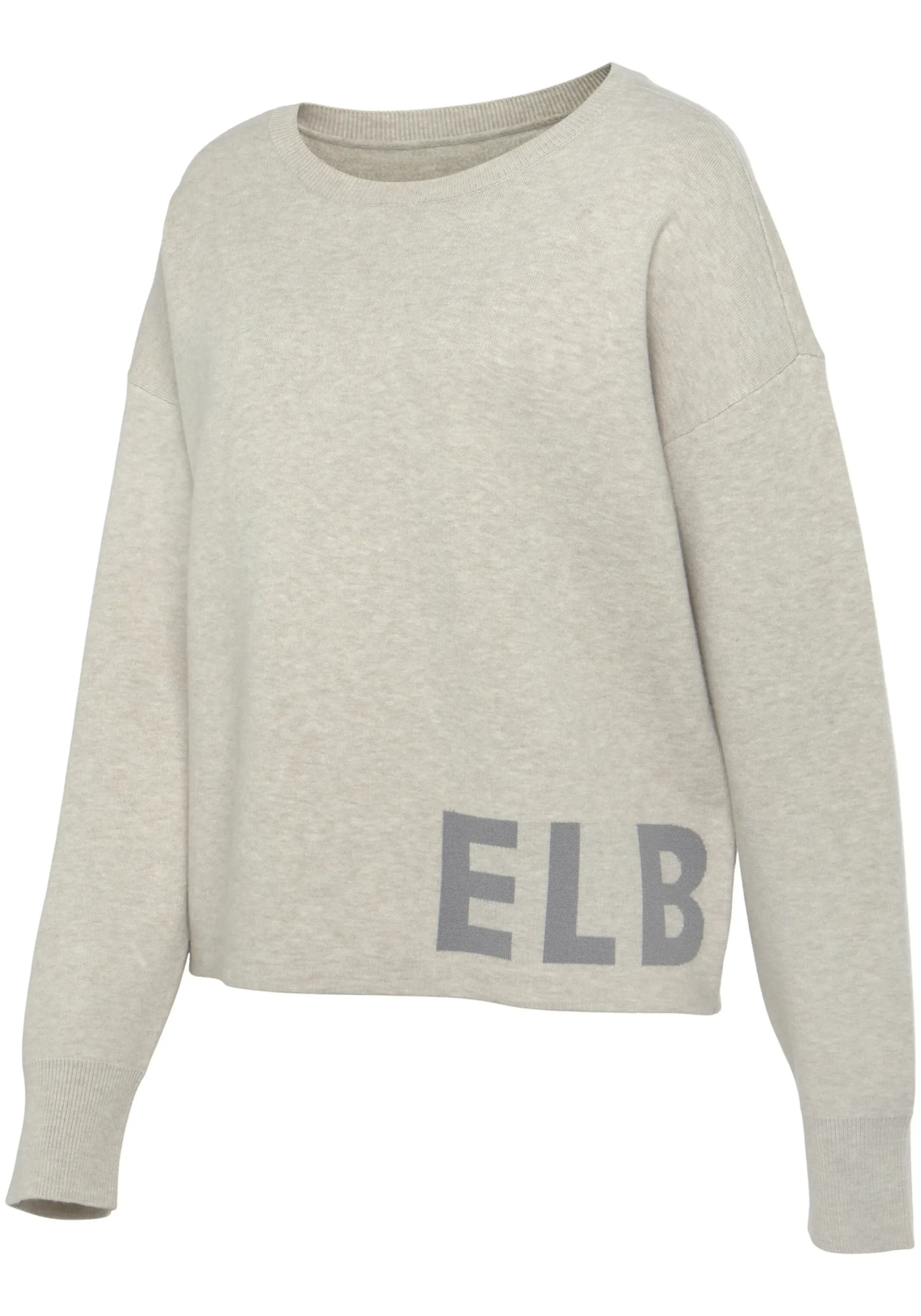 Strandmode|Pullover|Elbsand Strickpullover hellgrau