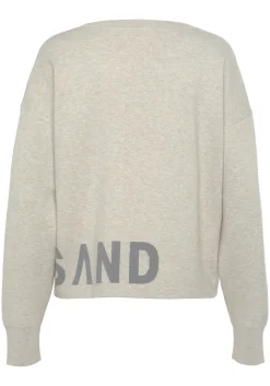 Strandmode|Pullover|Elbsand Strickpullover hellgrau