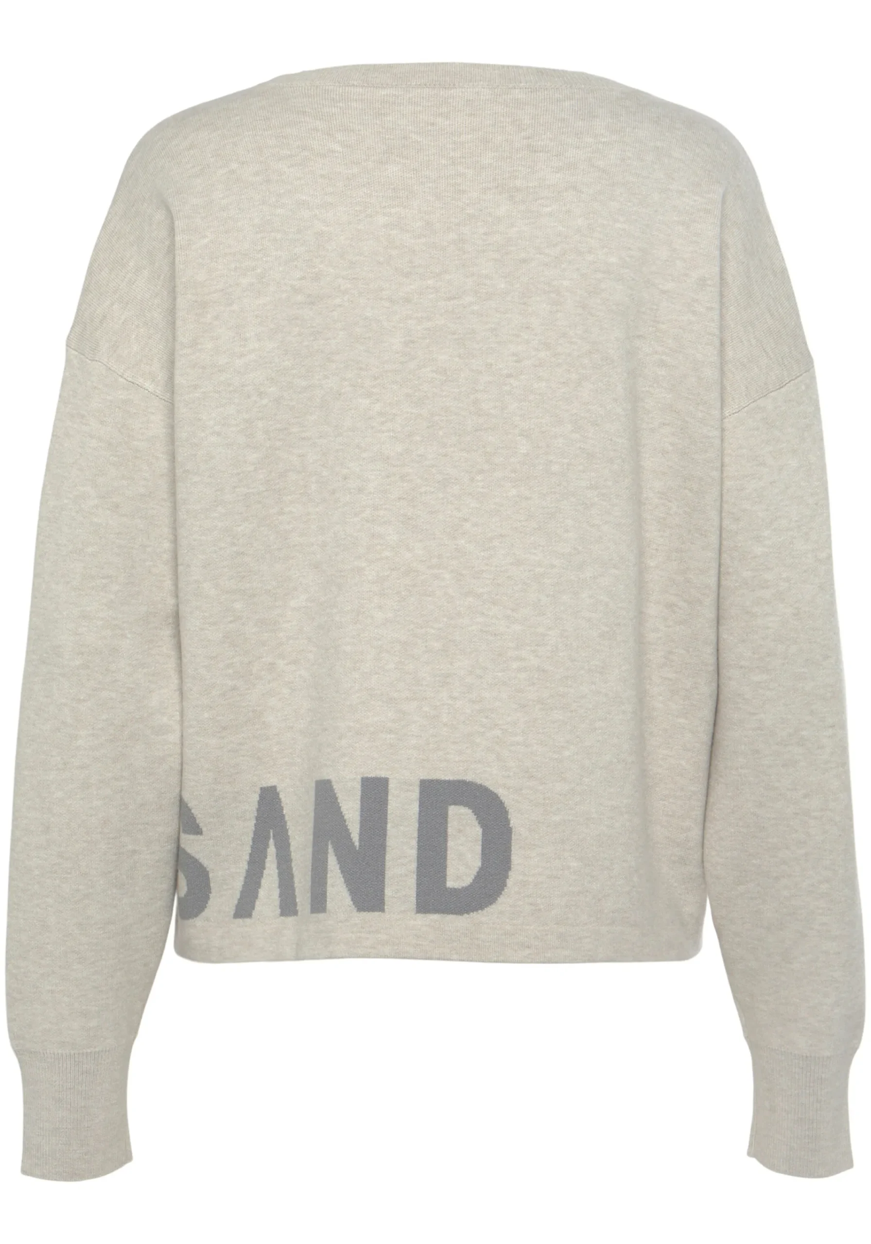 Strandmode|Pullover|Elbsand Strickpullover hellgrau