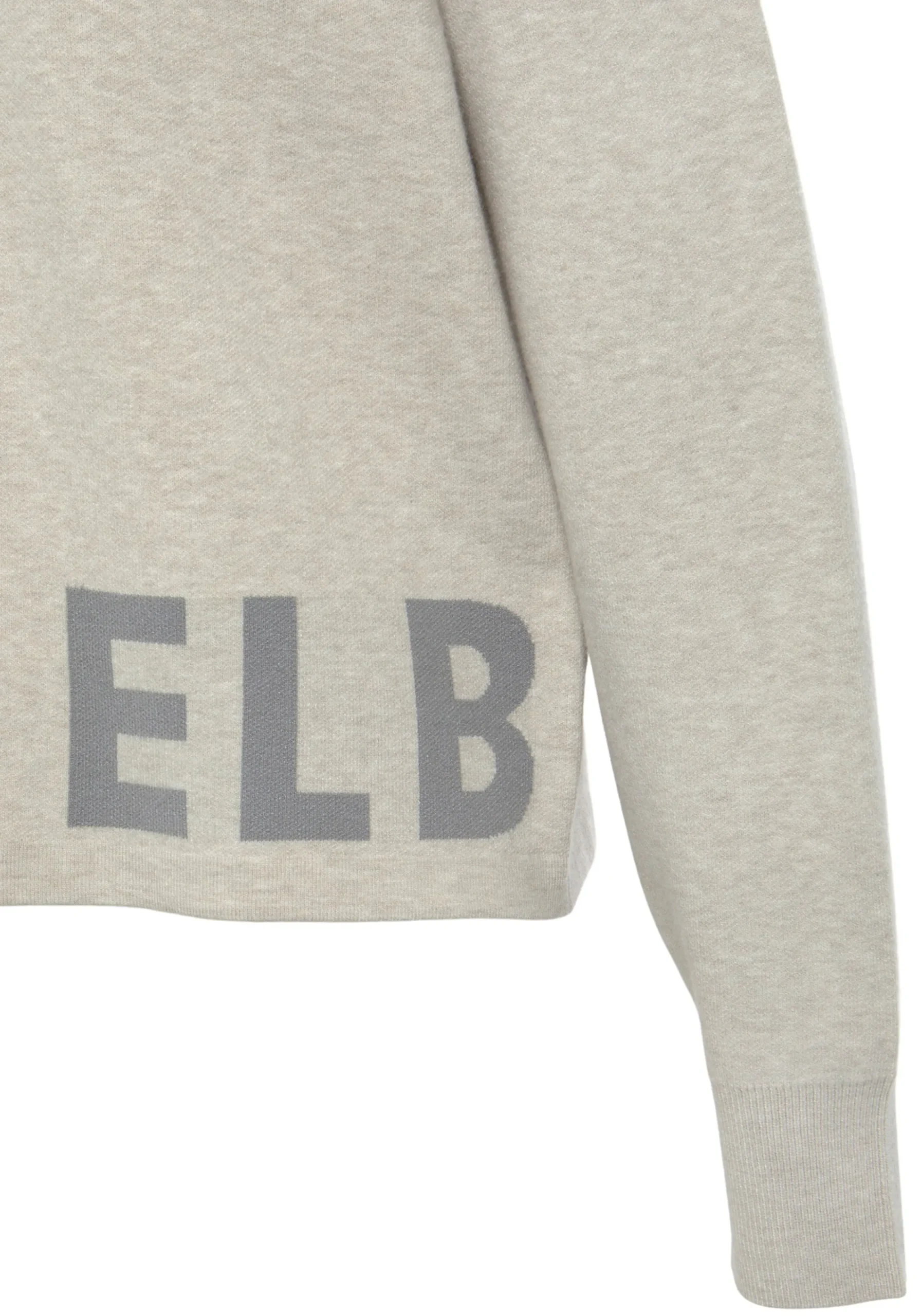 Strandmode|Pullover|Elbsand Strickpullover hellgrau