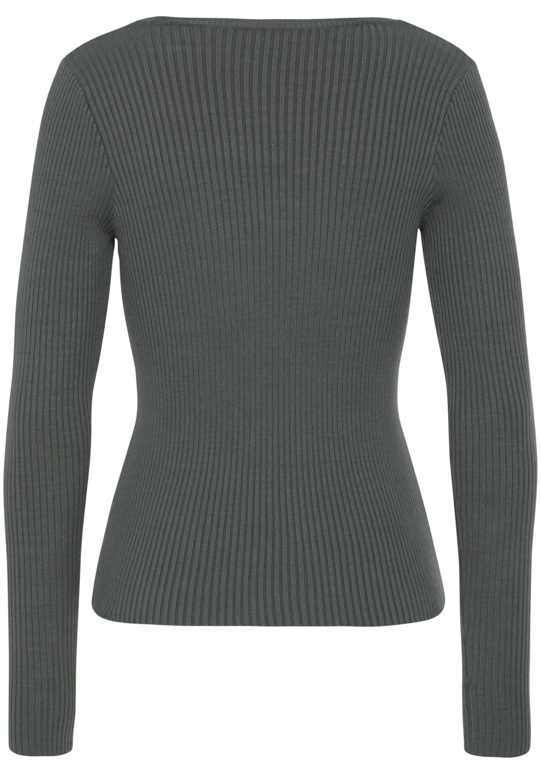 Pullover|LASCANA Strickpullover olivgrün