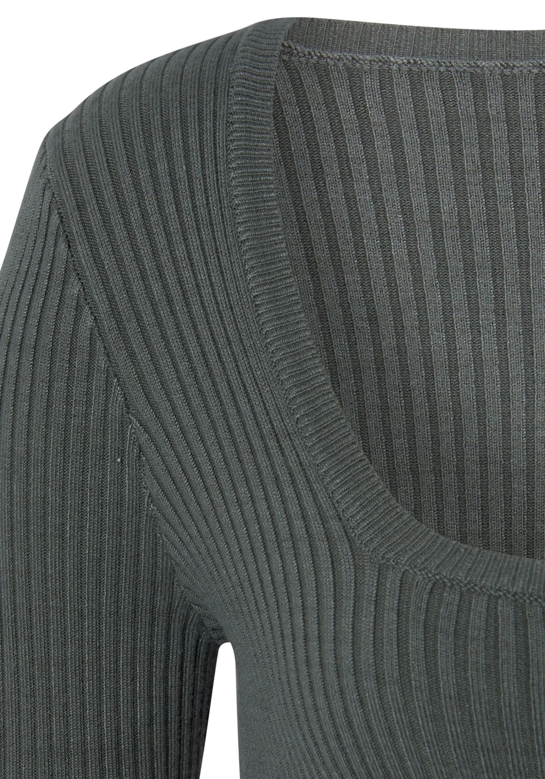 Pullover|LASCANA Strickpullover olivgrün
